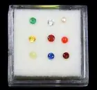 NATURAL EMERALD CORAL PEARL RUBY YELLOW BLUE SAPPHIRE HESSONITE ZIRCONIA GEMS