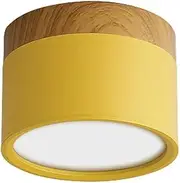LED Downlight 5W 7W 9W 12W 15W 18W Dimmable Wood Mounted Ceiling Light Spotlight Interior Decoration Light-Yellow Natural White_18W Dimmable