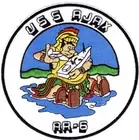 5" USS NAVY AR-6 AJAX EMBROIDERED PATCH
