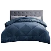 700GSM Winter Quilt Doona Bamboo Set - Blue