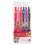 Zebra Sarasa Clip Tom And Jerry Gel Retractable Pen Set 0.5mm 6-Colors