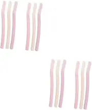FRCOLOR 2sets Eyebrow Trimmer Makeup Tool Grooming Razor Portable Stainless Steel Smooth Safe 6pcs*2 Random Color