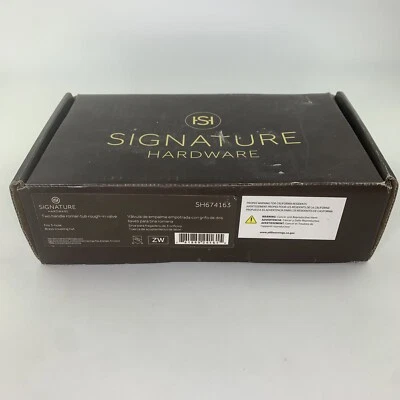 Signature Hardware 3-Hole Two Handle Roman Tub Filler Rough-In Valve SH674163
