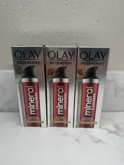 3 Pack Of Olay Regenerist Mineral Sunscreen Face Moisturizer 1.7oz 15 SPF