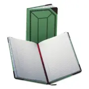 Boorum & Pease Record/Account Book Record Rule Green/Red 300 Pages 12 1/2 x 7