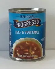 6 CANS Progresso Traditional Beef & Vegetable Soup 18.5 oz FREE SHIPPING!