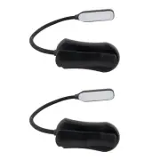 MotoProducts LED Rechargeable Clip On Book Light for Reading in Bed w/3 Reading