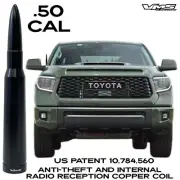 50 CALIBER CAL BULLET ANTI THEFT COPPER COIL ANTENNA FOR 14-19 TOYOTA TUNDRA (for: Toyota)