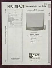 Sams Photofact 4868 Service Manual for RCA F26432TX41 (Chassis CTC203AD4/D8)