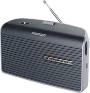Grundig Music 60X G Receivable Radio, FM, 2 Wave Ranges to Choose from Countless Transmitters, Quality Speaker, Sound Control for Individual Sound Setting, Automatic Loudness, Grey