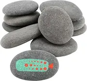 MANCHAP 30 PCS 5-8cm Painting Rocks Stones, Painting Pebbles Stones, Natural River Rocks for Arts Crafts, Grey