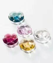 Sghr Handmade Glass Flower Chopstick Rest Set of 5