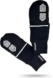 [SWORTS] Unisex Run Gloves, Winter Running Gloves with Inner Fleece and Protective Cap, Designed for Athletes and Athletes