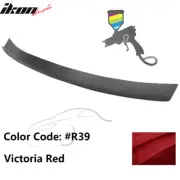 Fits 16-21 Honda Civic X Type R Rear Add-on Gurney Flap Lip Painted #R39 Red (for: Honda Civic)