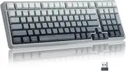 E-YOOSO 99keys Wireless Mechanical Keyboard,Tri-Mode Bluetooth 5.0/2.4GHz/USB-C Hot Swappable Custom Keyboard,Pre-lubed Linear Switches,Gasket Structure,RGB Backlit Gaming Keyboard
