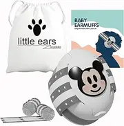 Baby Noise Protection Headphones - White Hearing Protection Headphones for Children and Newborns, 25 dB Noise Protection, Sleep Headphones, Earmuffs for Aeroplane and Travel - Must-Have Baby