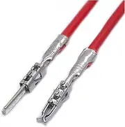 1.5mm Auto Crimp Terminal Wire Electrical Cold Crimp Compatible with License Plate Light Connector with Cable 964261-2 969028-2 (Color : Male, Size : 10 Pcs)