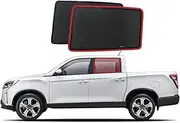 Genuine SNAPSHADES Car Rear Window Shades for SsangYong Musso (Q200; 2018-Present)