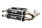 Trinity Dual Full System Exhaust Muffler For Polaris RZR XP 4 Turbo S 16-21