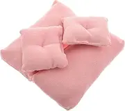Totority Vintage Cushion Covers Miniature Furniture Model Toy Sofa Seat Covers DIY Play Couch Dollhouse Accessories Set
