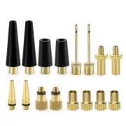 YASI Bicycle Presta Schrader Valve Adaptor 16PCS Brass Bike Pump Adapters Bal...