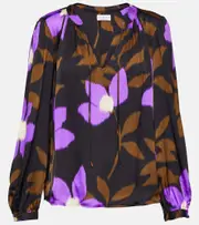 [Velvet] Velvet Isa printed satin top AU 16 multicoloured