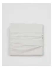 [Country Road] Skye Organically Grown Linen King Quilt Cover in Snow