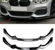 For BMW 1-Series F20 F21 2015~2019 118i 120i M135i M140i M Performance Front Bumper Splitter Lip Car Diffuser Body Kit Spoiler Glossy Black