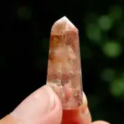 Channeler Amphibole Quartz Crystal Mini Tower, Angel Phantom Quartz, Brazil e24