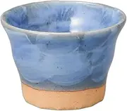 Blue Glazed Tataki Shochu Cup (Small) 3.2 x 2.4 inches (8.1 x 6 cm), 5.9 fl oz (150 cc) | Free Cup |