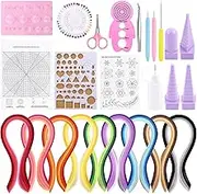 Tanstic 22Pcs Paper Quilling Kits, 45 Colors 900 Strips Paper Quilling Tools and Supplies for Beginners Perfect DIY Handcraft Quilling Set