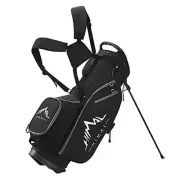 14-Way Golf Stand Bag, Golf Bag with Stand - Lightweight & Durable Golf Black