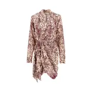 [ISABEL MARANT] ISABEL MARANT 'Cleora' silk dress Woman 34 34 Purple