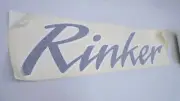 RINKER DECAL WHITE/BLACK 40 1/2" L X 10" H MARINE BOAT
