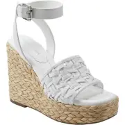 Marc Fisher Women Godina Ankle Strap Espadrille Sandals Size US 5M White
