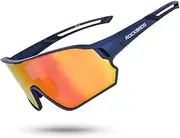[ROCKBROS] Polarized Sports Sunglasses HD Glasses Neon Lens UV400 TR90 Frame Cycling Fishing Running Climbing for Women Man