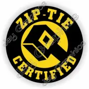 20 pack Funny Zip Tie Certified Hard Hat Stickers Helmet Decals Ziptie Bulk Lot