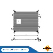 Fits Nissan Note 2013-2016 1.2 + Other Models Air Conditioning Condenser NRF