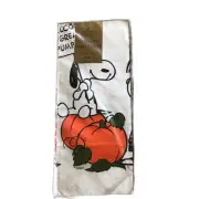 Vintage Hallmark Halloween Peanuts Great Pumpkin Table Cloth Snoopy Linus NOS