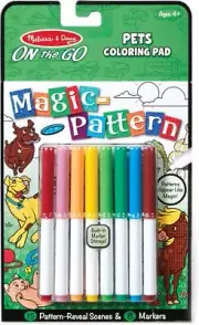 Melissa & Doug Magic-Pattern Kidsââ‚¬ Pets Marker Coloring Pad On The Go Travel