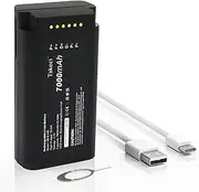 [TAKOCI] 7000mAh E340 Battery Replacement Compatible with EU/fy Security Floodlight Camera E340 Video Doorbell with Type-c Charger Cable 3.7V