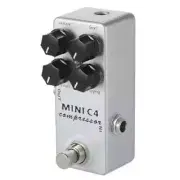MINI C4 Compressor Guitar Effect Pedal True Bypass Rotate Sustain Attack