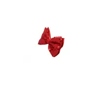 Mens Red Sequin Patterned Bow Tie