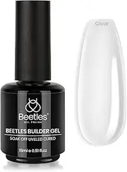 [beetles gel polish] Beetles Builder Gel 7 in 1 Nail Builder Strengthener Gel Clear Color Hard Gel Builder Extension Nail Gel for Holiday Nail Art Design for Girls
