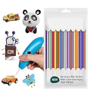 3D Pen Filament Refills, 22 Colors 3 Doodler Pen Refills, 3 Doodler Start Refills, 110Pcs Drawing Pen Refill Filament Bundle, Low Print Temperature Filament Fit for 3D Printing Pens