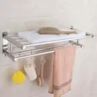 Shower Rail Towel Rail Holder Fixed Holder Bathroom Rack Storage Organizer