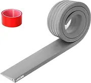 LIEKUMM 1cm Rise Threshold Ramp, 800kg Capacity PVC Threshold Ramps for Doorways, Ramps for Wheelchairs, Mobility Scooters, Robot Vacuum Cleaners, Stairs, Steps, Cuttable, Grey