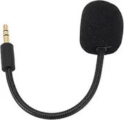 Replacement Mic Fits for X, Gaming Headset Microphone for X, Plug and Play Noise Reducing Foam Cover 3.5mm Gold Plated Plug Fits for X