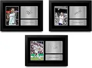 HWC Trading Solanke, Maddison & Heung-min Spurs Gifts Printed Signed Autograph Pictures for Football Fans and Supporters - A4 Framed