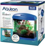 Aquarium, Aqueon (Aqueon LED MiniBow 1 SmartClean Aquarium Kit Blue)